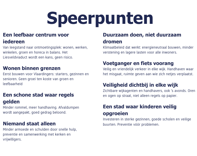 Speerpunten